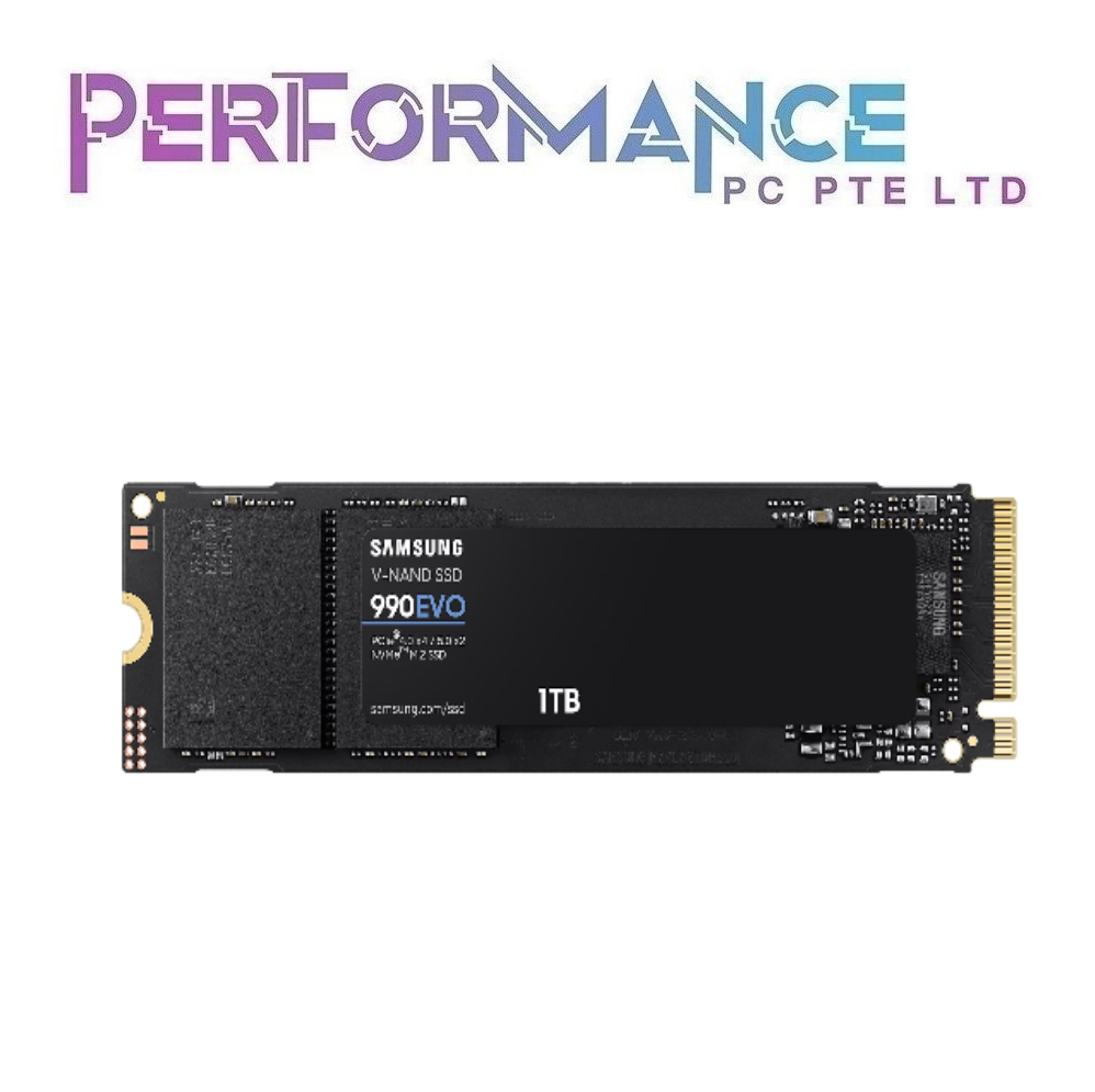 SAMSUNG 990 EVO 1TB / 2TB NVMe M.2 SSD Up to 5,000/4,200 MB/s of sequential read/write speeds (5 YEARS WARRANTY BY ETERNAL ASIA PTE LTD)