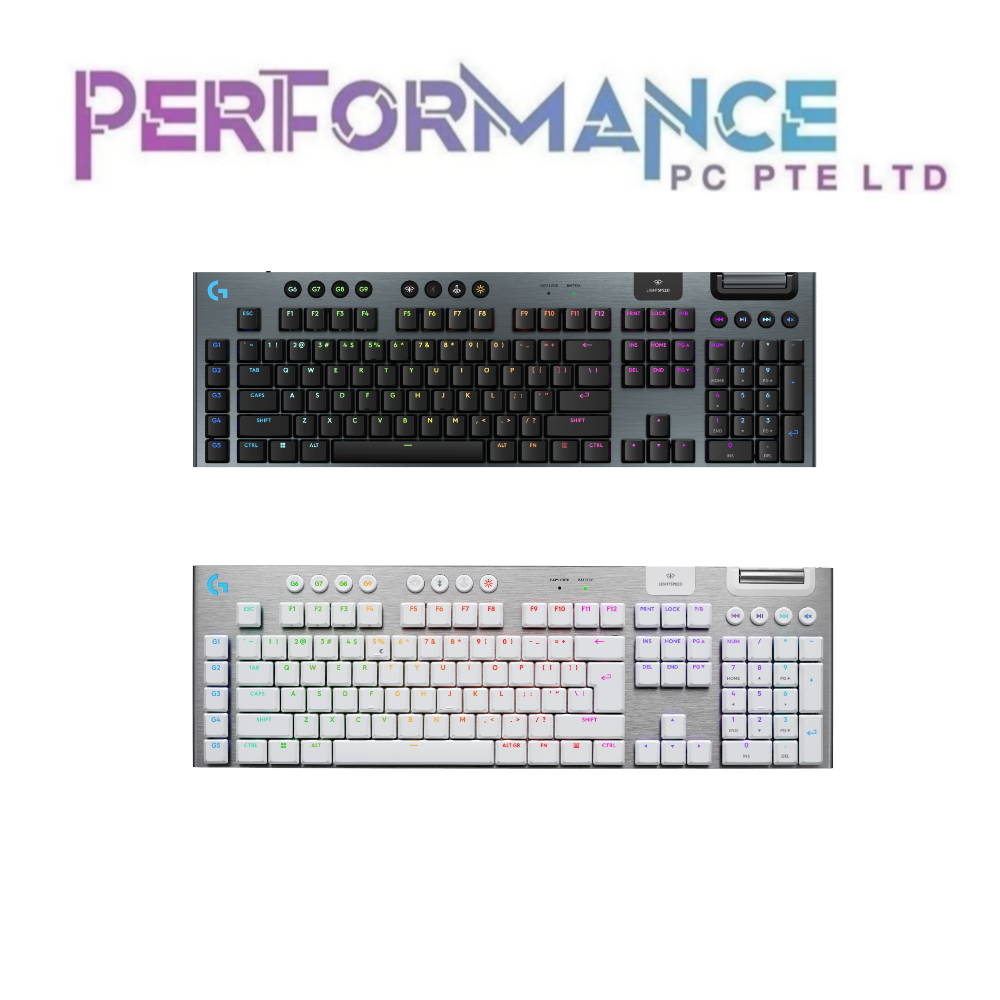 LOGITECH G915 X LIGHTSPEED BLACK/White KB GL-TACTILE/GL-LINEAR (2 YEARS WARRANTY BY BAN LEONG TECHNOLOGIES PTE LTD)