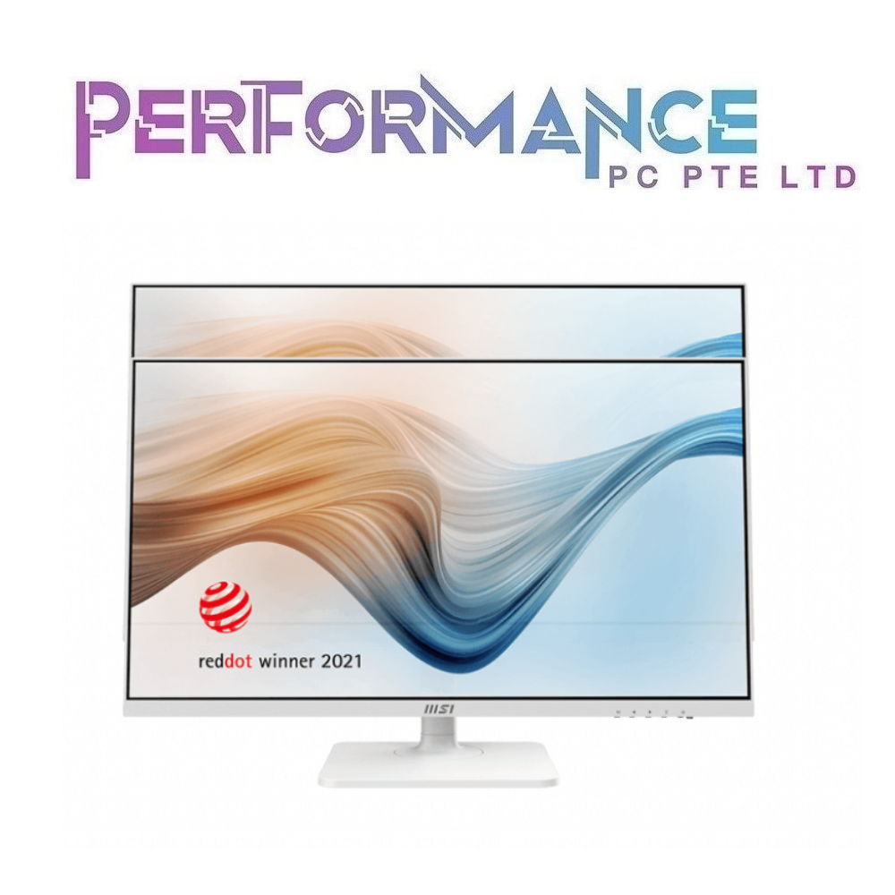 MSI Modern MD272XPW/MD272XP Black/White 27-inch IPS, 1920 x 1080 (FHD) 100Hz, 1ms, DisplayPort, HDMI (3 YEARS WARRANTY BY CORBELL TECHNOLOGY PTE LTD)