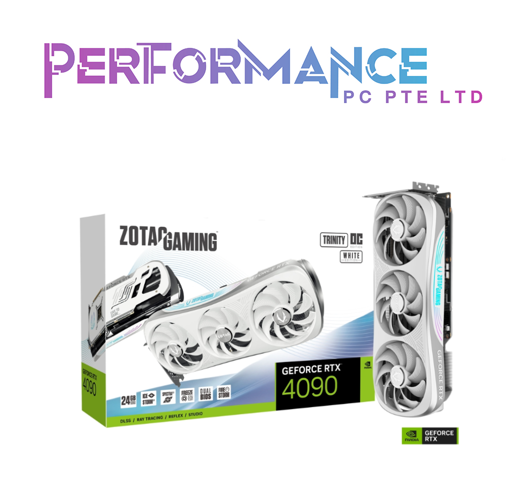 ZOTAC GAMING RTX 4090 TRINITY OC WHITE ED 24GB (3 + 2 YEARS WARRANTY BY TECH DYNAMIC PTE LTD)