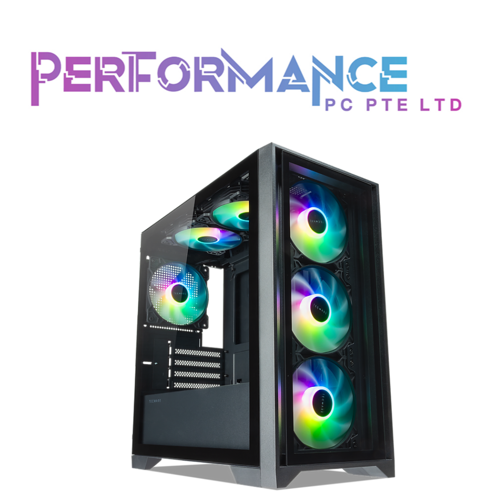 Tecware Nexus Air T3 matx Case, w/ 6 x ARGB Fans (1 YEAR WARRANTY BY TECH DYNAMIC PTE LTD)