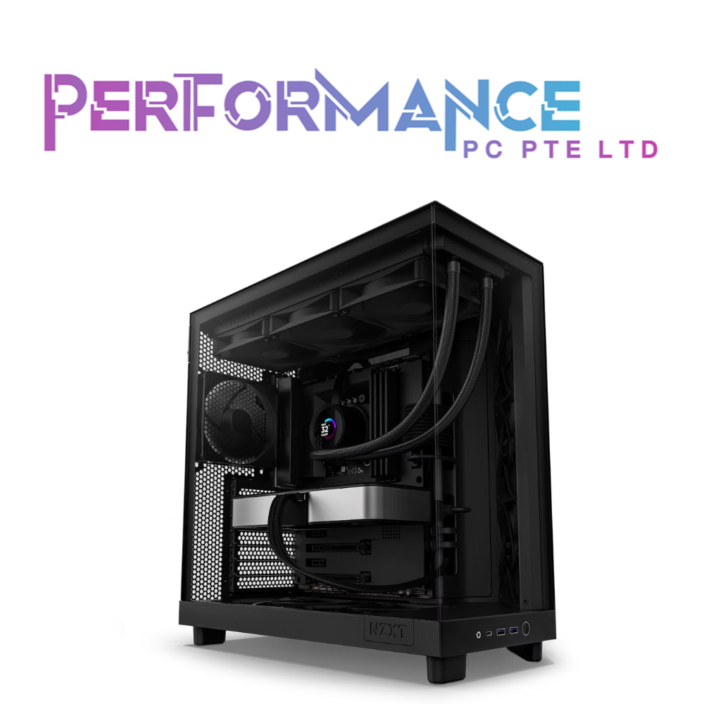 NZXT H6 Flow Compact Dual-Chamber Mid-Tower Airflow Case RGB/NON RGB - BLACK/WHITE (2 YEARS WARRANTY BY TECH DYNAMIC PTE LTD)