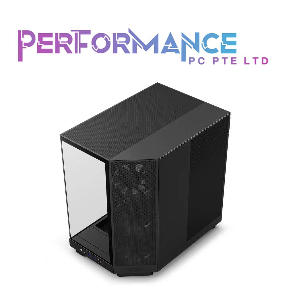 NZXT H6 Flow Compact Dual-Chamber Mid-Tower Airflow Case RGB/NON RGB - BLACK/WHITE (2 YEARS WARRANTY BY TECH DYNAMIC PTE LTD)