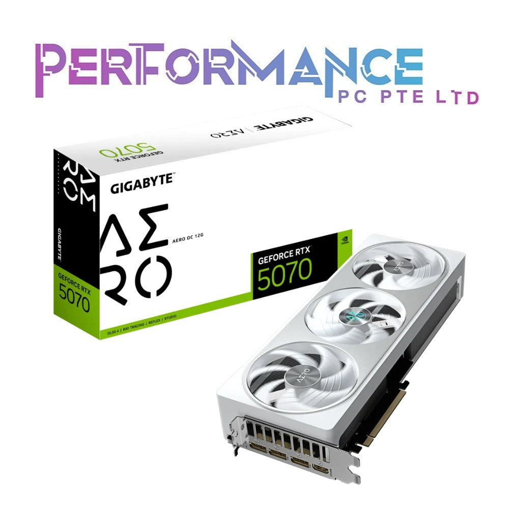GIGABYTE RTX 5070 RTX5070 AERO OC 12GB GDDR7 GRAPHICS CARD (3 YEARS WARRANTY BY CDL TRADING PTE LTD)