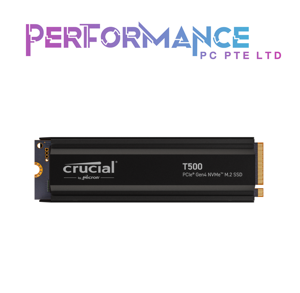 Crucial T500 500GB/1TB/2TB PCIe Gen4 NVMe M.2 SSD with/without heatsink (5 YEARS WARRANTY)