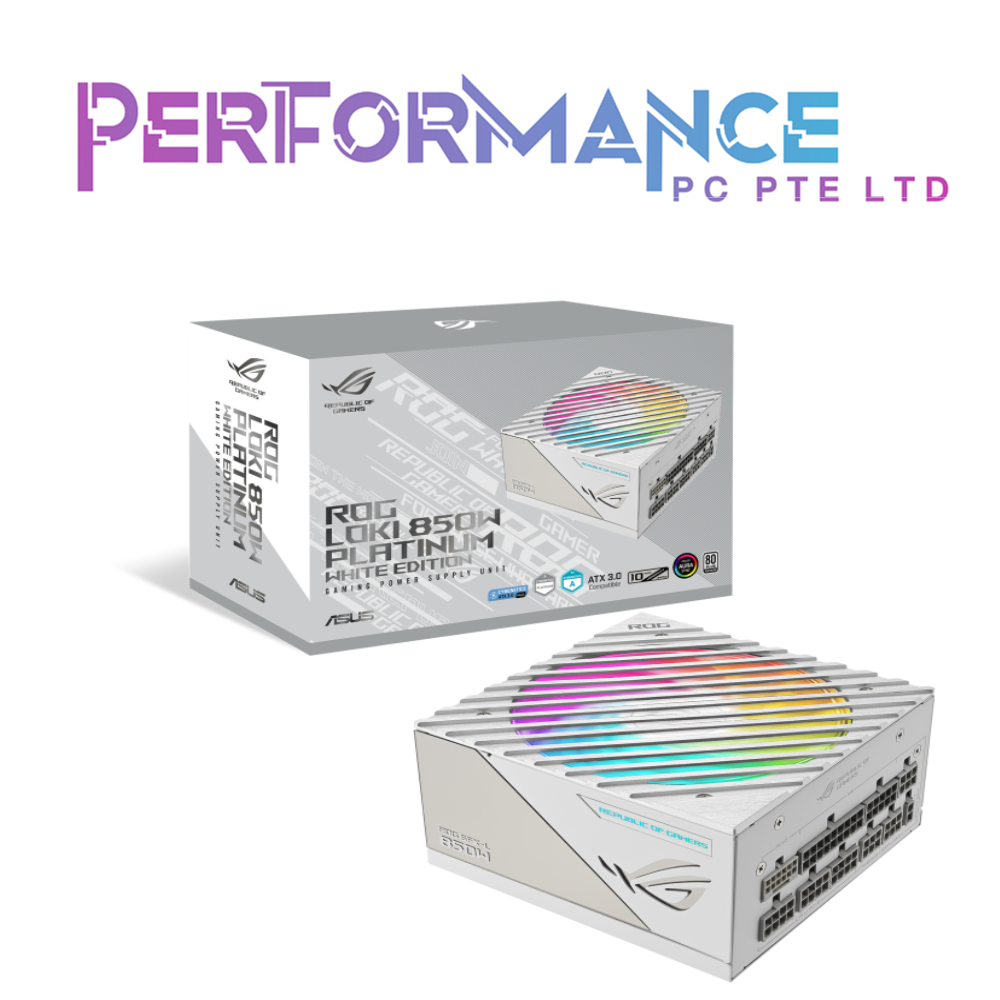 ROG LOKI SFX-L 850W Platinum White Edition PSU (10 YEARS WARRANTY BY BAN LEONG TECHNOLOGY PTE LTD)