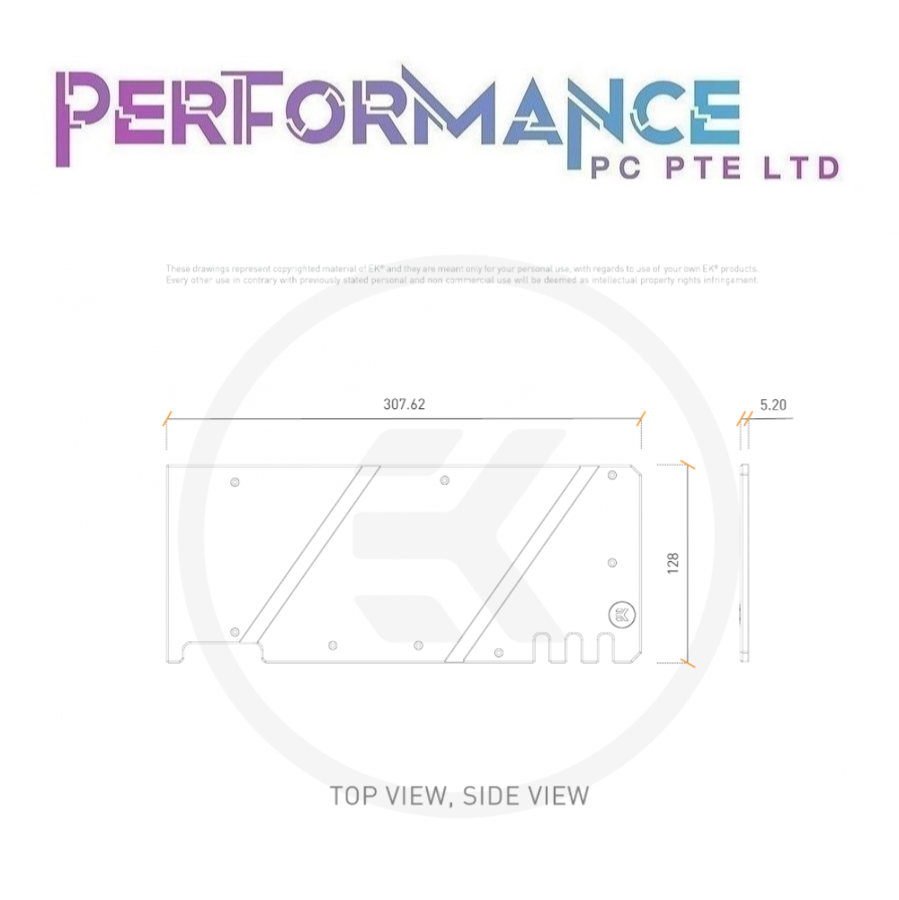 EK-Quantum Vector Trio RTX 3080/3090 Backplate - Nickel