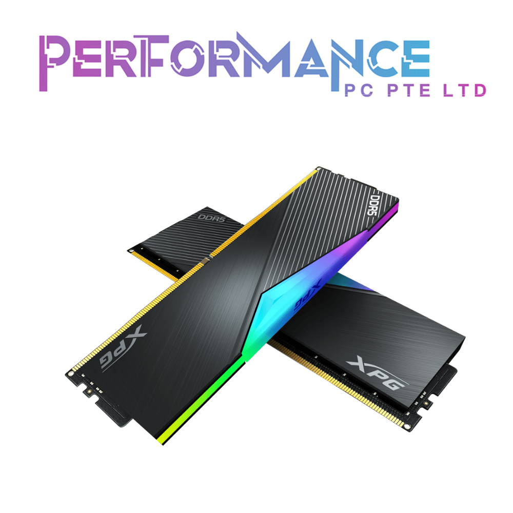 ADATA XPG Lancer RGB DDR5 6000 CL30 2x16GB / 6400 CL32 2x32GB XMP/EXPO - Black/White (LIMITED LIFETIME WARRANTY BY TECH DYNAMIC PTE LTD)