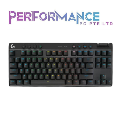 Logitech Pro X TKL Lightspeed Black / White / Magenta Gx-Brown Switches Wireless Gaming Keyboard (2 YEARS WARRANTY BY BAN LEONG TECHNOLOGIES PTE LTD)