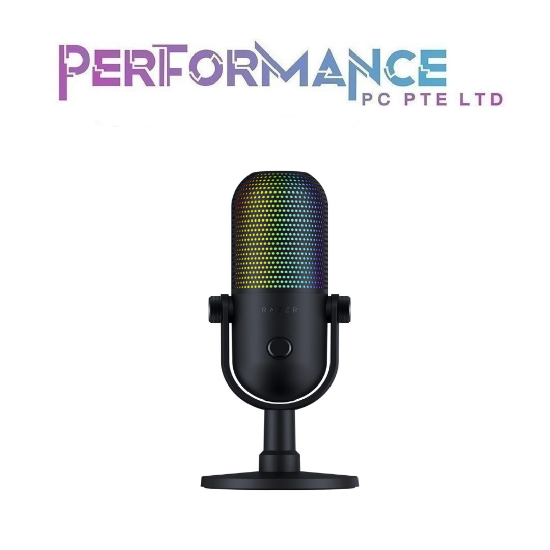 Razer Seiren V3 Chroma -  A Pro-Grade RGB USB Microphone with Tap-to-Mute - FRML Black / White Edition / Quartz Edition (1 YEARS WARRANTY BY BAN LEONG TECHNOLOGY PTE LTD)