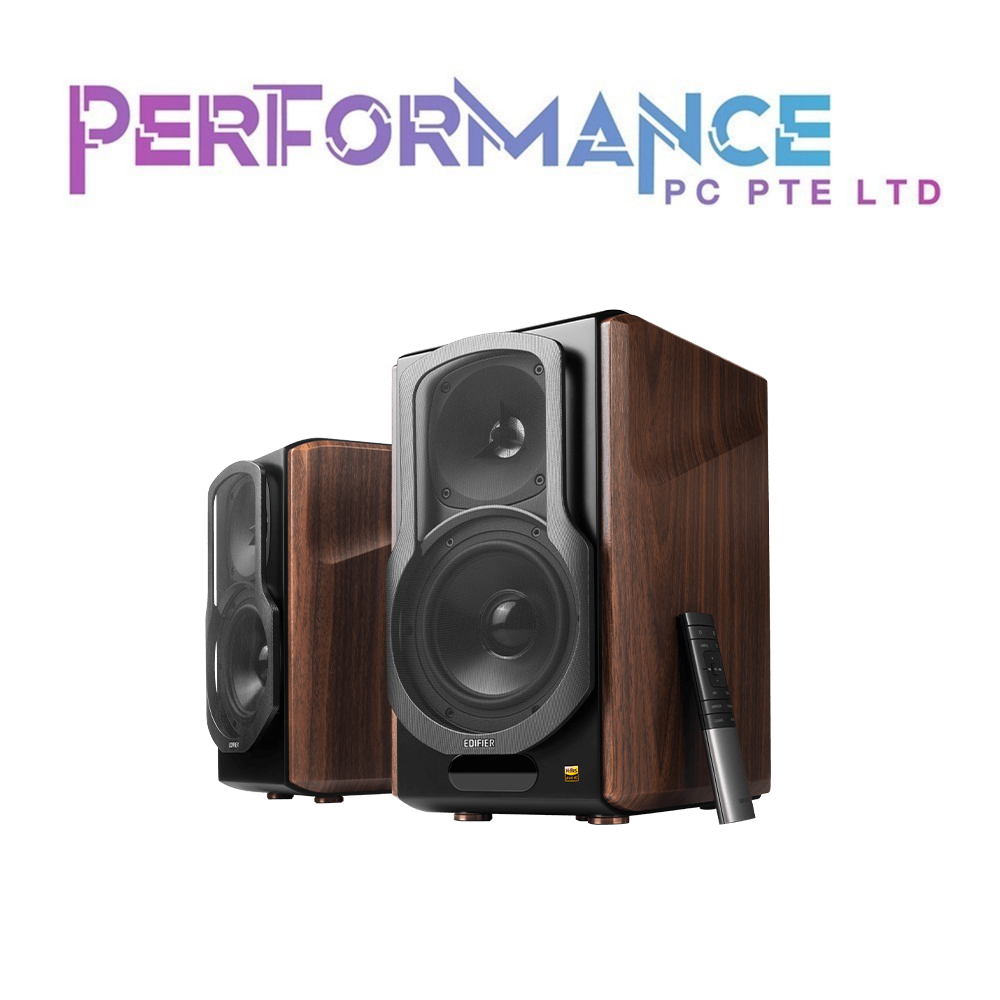 EDIFIER BOOKSHELF S2000MKIII HI RES BLUETOOTH5.0 SPEAKERS 130W BROWN (2 YEARS WARRANTY BY BAN LEONG TECHNOLOGY PTE LTD)