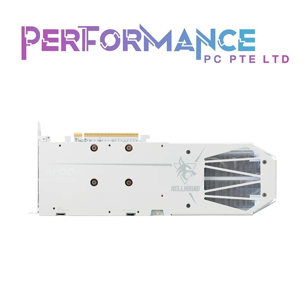 POWERCOLOR HELLHOUND RADEON BLACK/WHITE RX 9060 XT OC 8GB / 16GB GDDR6 (3YEARS WARRANTY BY BAN LEONG TECHNOLOGIES PTE LTD)