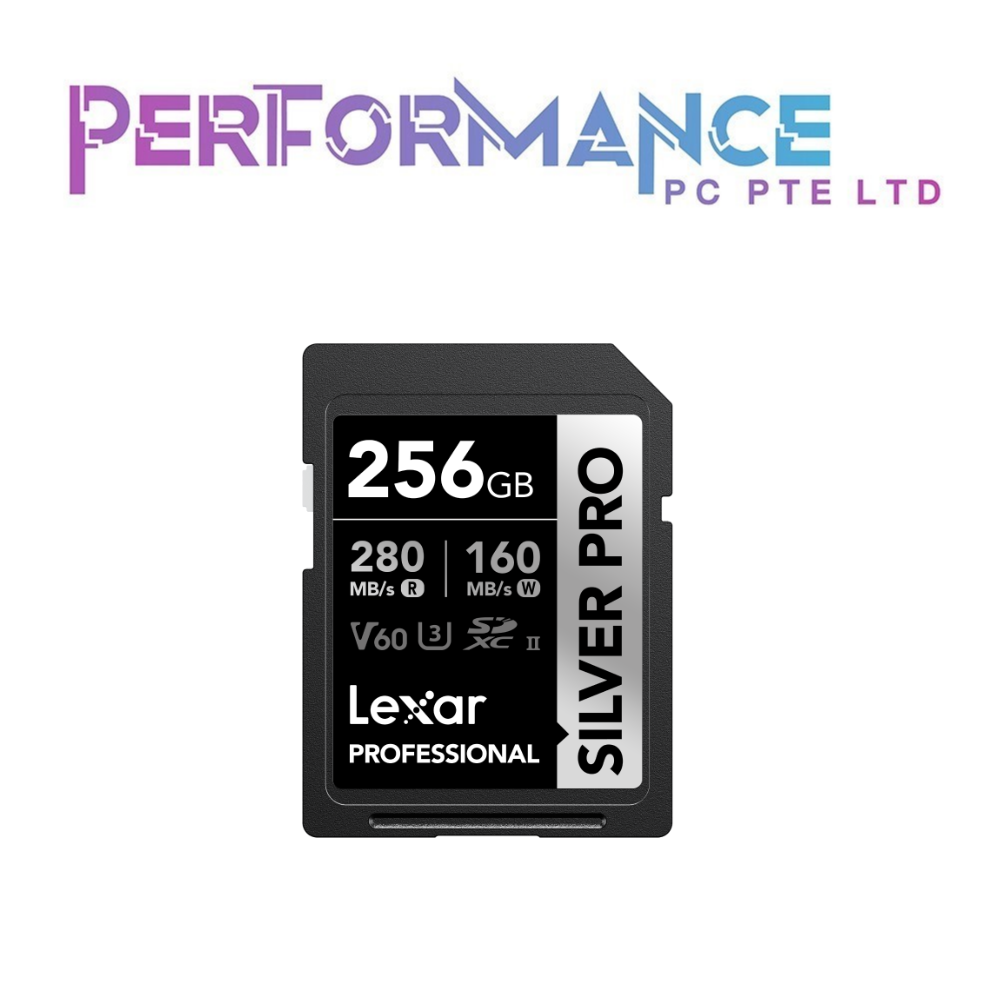 LEXAR PROFESSIONAL SILVER PRO SDXC UHS-II CARD 64GB/128GB/256GB/5152GB/1TB (2 YEARS WARRANTY BY TECH DYNAMIC PTE LTD)