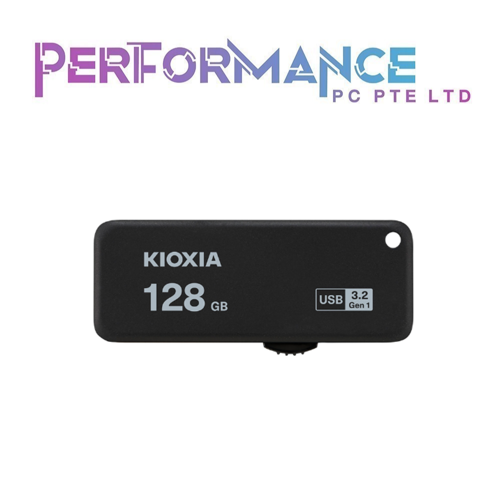 KIOXIA TransMemory U365 USB3.2  Gen 1 R150 USB Flash Drive 64GB/128GB/256GB Black (5 YEARS WARRANTY BY KIOXIA PTE LTD)