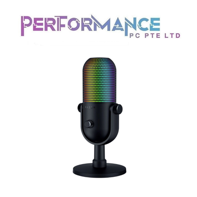 Razer Seiren V3 Chroma -  A Pro-Grade RGB USB Microphone with Tap-to-Mute - FRML Black / White Edition / Quartz Edition (1 YEARS WARRANTY BY BAN LEONG TECHNOLOGY PTE LTD)