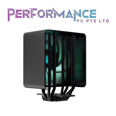 APNX AP1-V ARGB LED-5 pipe Hydro Bearing Enhanced Heat Capacity Black Aluminum Block TDP 245W Hardcore Gaming Fan Cooler (2 YEARS WARRANTY BY CORBELL TECHNOLOGY PTE LTD)