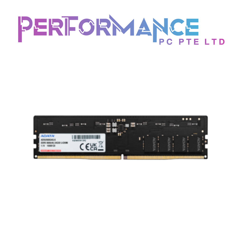 ADATA UDIMM DDR5-5600 CL46 16GB / 32GB (LIMITED LIFETIME WARRANTY BY TECH DYNAMIC PTE LTD)