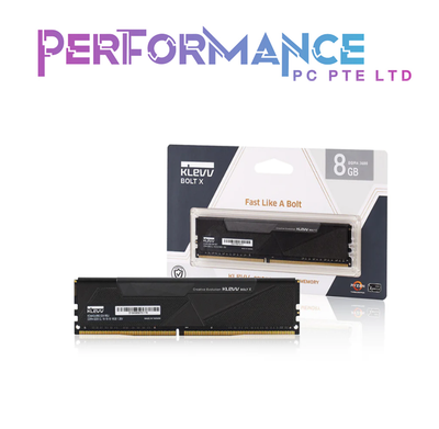 KLEVV BOLT X - 2x8GB/2x16GB DDR4 3600 CL18 (LIMITED LIFETIME WARRANTY BY TECH DYNAMIC PTE LTD)