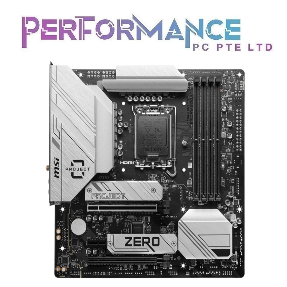 MSI B760M B 760M B760 M PROJECT ZERO MOTHERBOARD (3 YEARS WARRANTY BY CORBELL TECHNOLOGY PTE LTD)