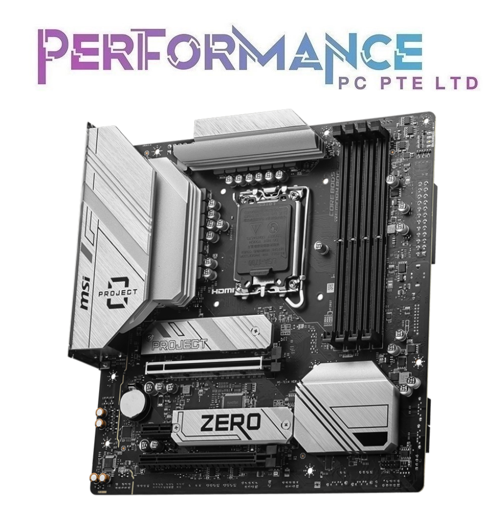 MSI B760M B 760M B760 M PROJECT ZERO MOTHERBOARD (3 YEARS WARRANTY BY CORBELL TECHNOLOGY PTE LTD)