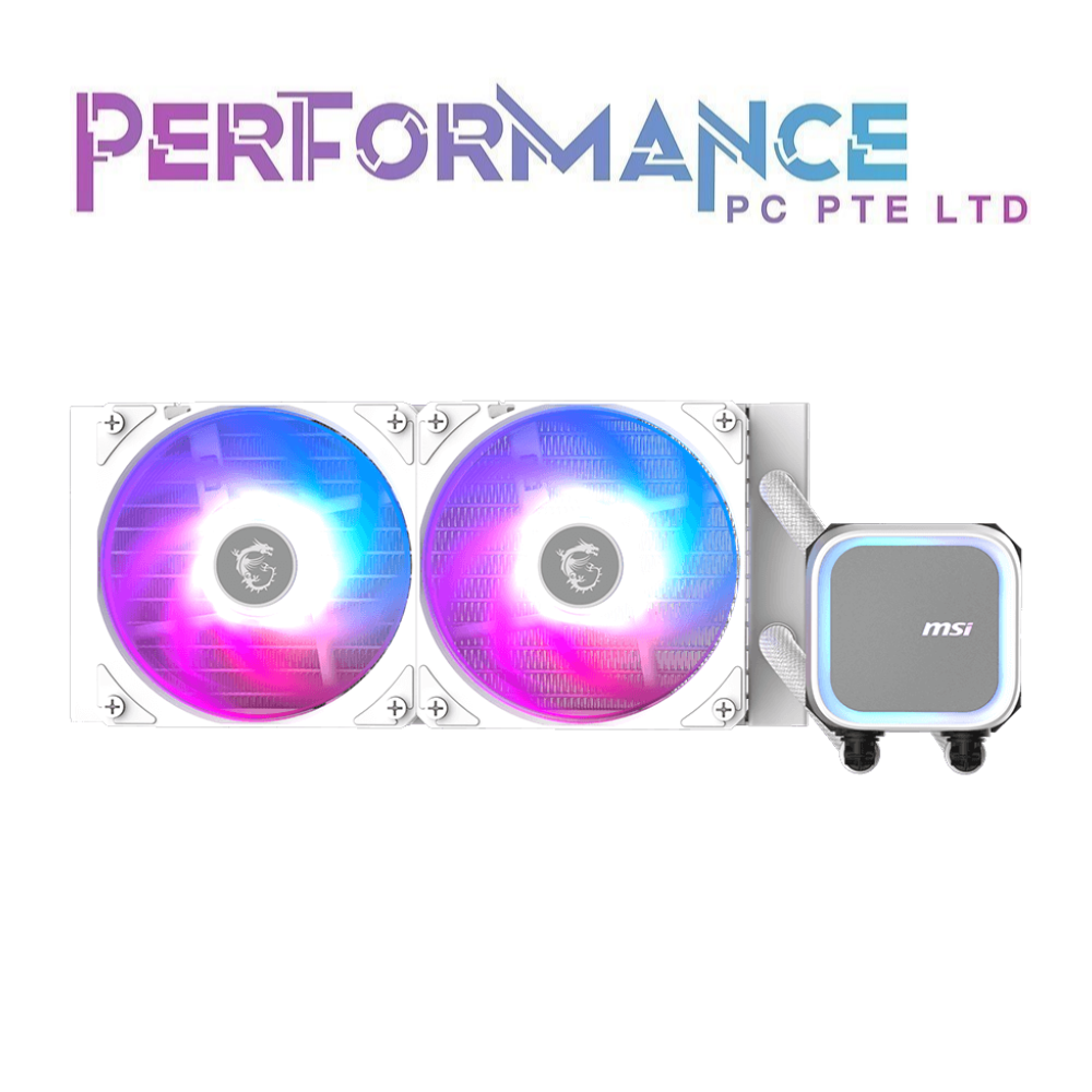 MSI MAG CORELIQUID A13 ARGB 240mm/360mm AIO Cooler BLACK/WHITE (3 YEARS WARRANTY BY CORBELL TECHNOLOGIES PTE LTD)