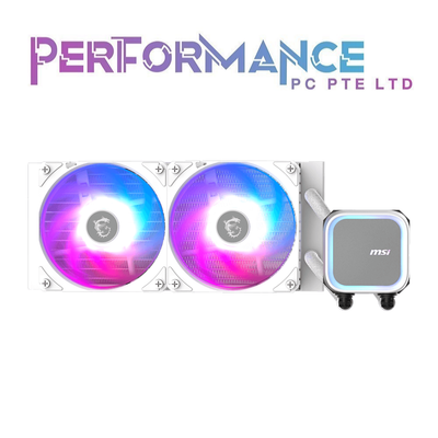 MSI MAG CORELIQUID A13 ARGB 240mm/360mm AIO Cooler BLACK/WHITE (3 YEARS WARRANTY BY CORBELL TECHNOLOGIES PTE LTD)