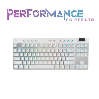 Logitech Pro X TKL Lightspeed Black / White / Magenta Gx-Brown Switches Wireless Gaming Keyboard (2 YEARS WARRANTY BY BAN LEONG TECHNOLOGIES PTE LTD)