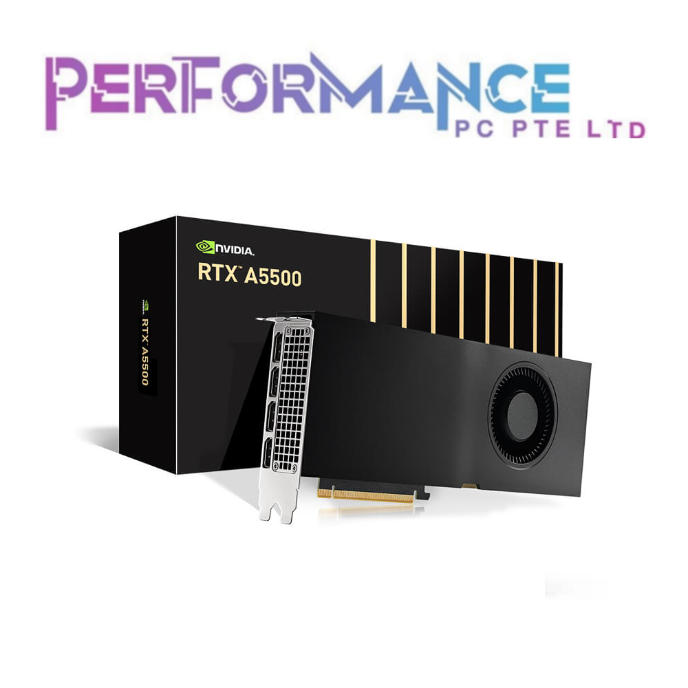 NVIDIA RTX A5500 24GB AMPERE GDDR6 WITH ECC GRAPHICS CARD (3 YEARS WARRANTY BY BAN LEONG TECHNOLOGIES PTE LTD)