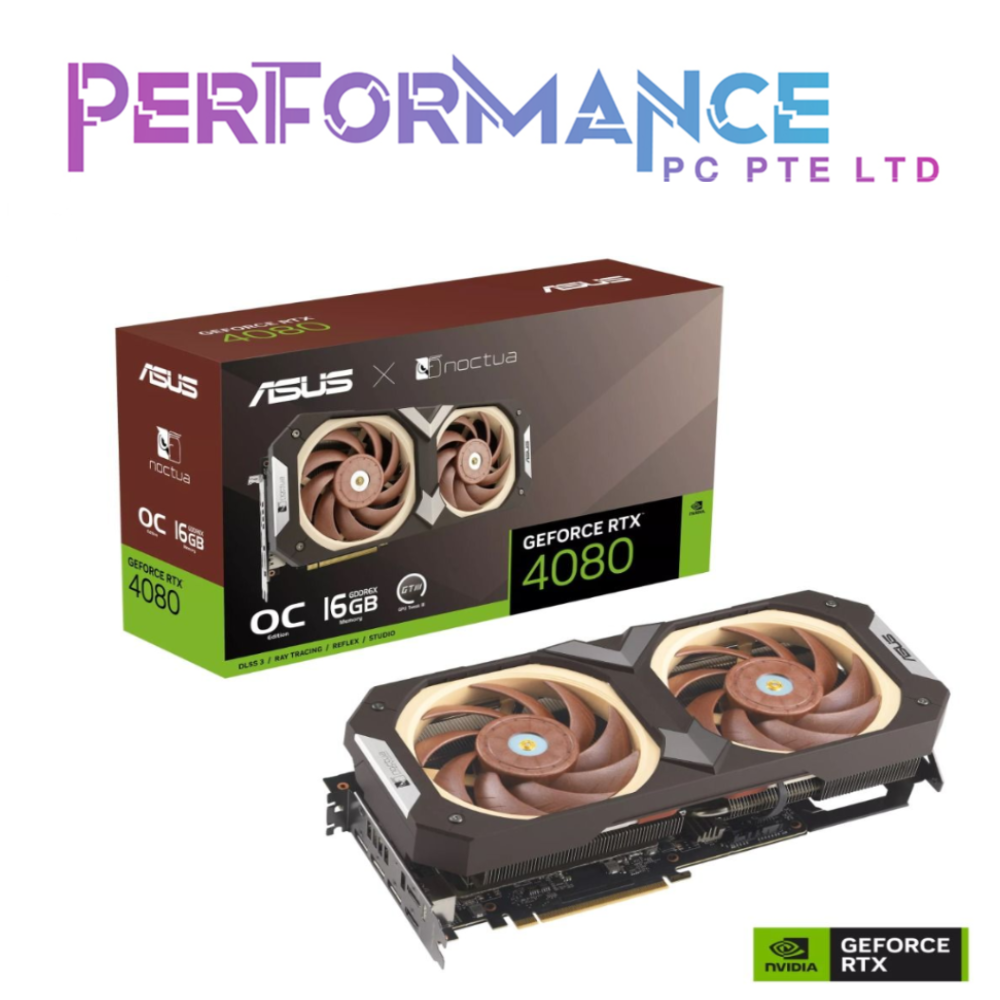 ASUS GeForce RTX4080 RTX 4080 16GB GDDR6X Noctua OC Edition (3 YEARS WARRANTY BY BAN LEONG TECHNOLOGY PTE LTD)