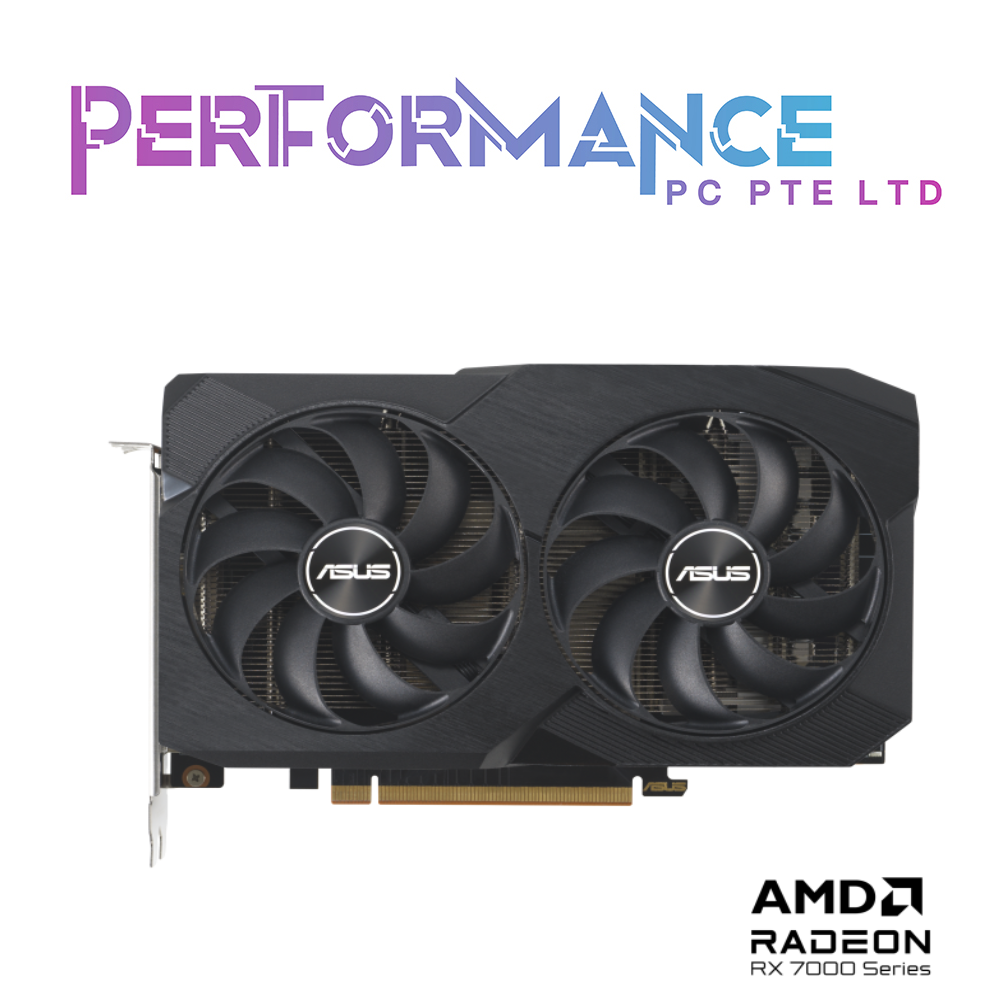 ASUS Dual Radeon RX 7600 RX7600 OC Edition 8GB GDDR6 (3 YEARS WARRANTY BY BAN LEONG TECHNOLOGY PTE LTD)