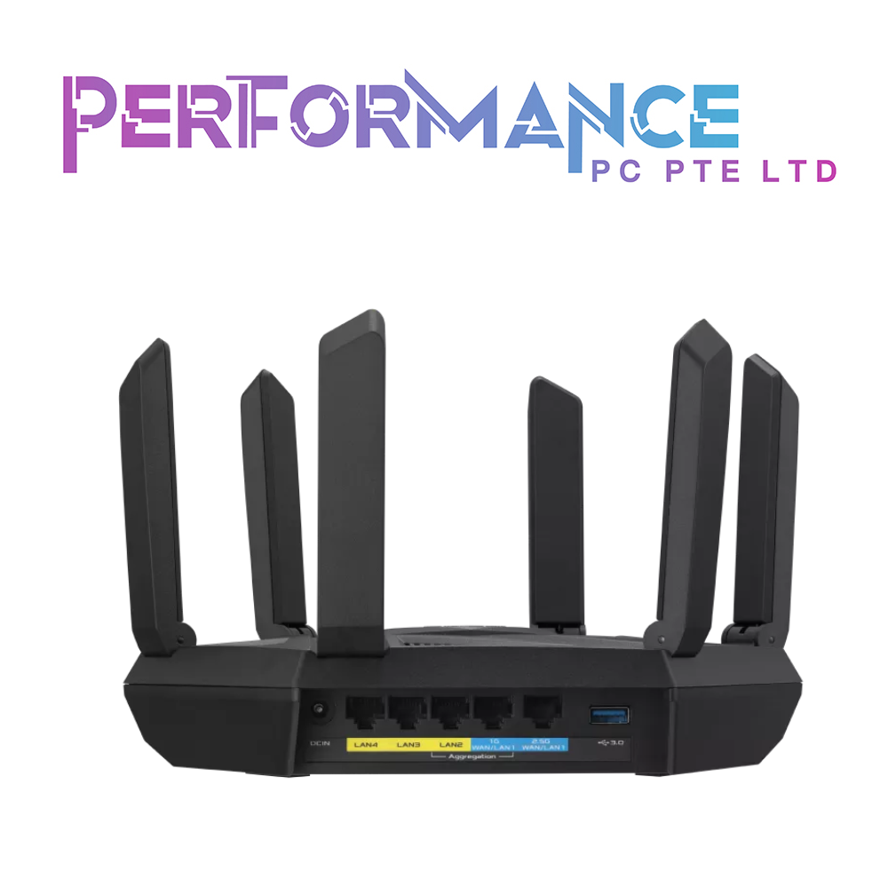 ASUS RT-AXE7800 Tri-band WiFi 6E (802.11ax) Router (3 YEARS WARRANTY BY BAN LEONG TECHNOLOGY PTE LTD)