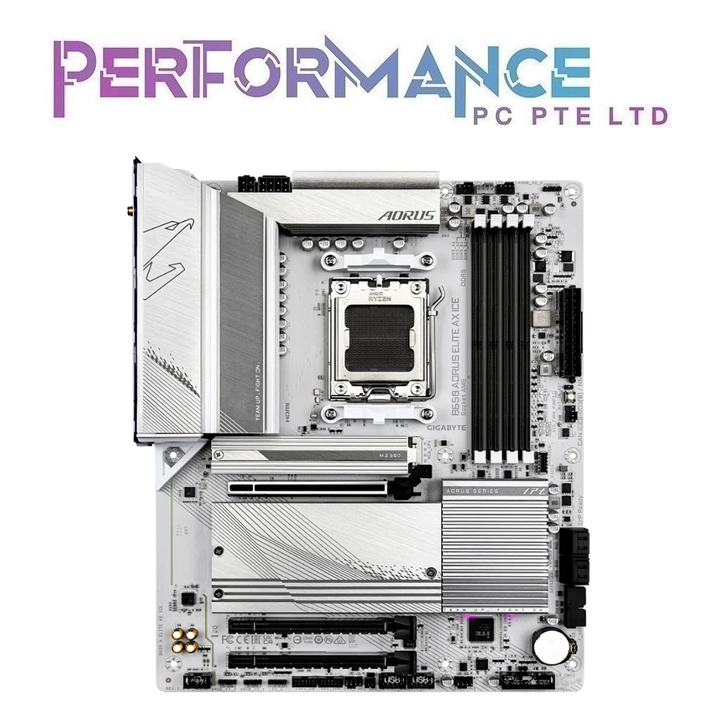 GIGABYTE B650 B 650 AORUS ELITE AX ICE MOTHERBOARD (3 YEARS WARRANTY BY CDL TRADING PTE LTD)