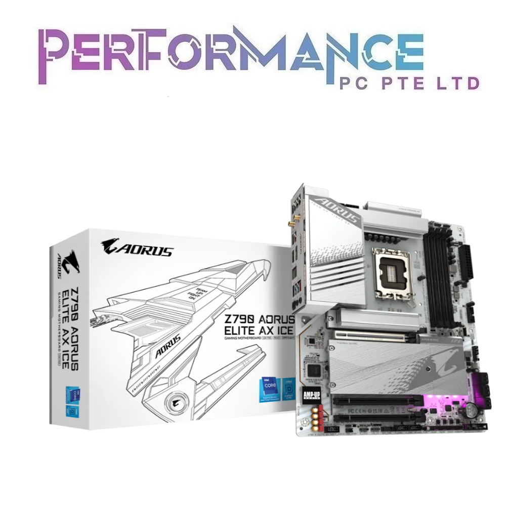 GIGABYTE Z790 Z 790 AORUS ELITE AX ICE MOTHERBOARD (3 YEARS WARRANTY BY CDL TRADING PTE LTD)