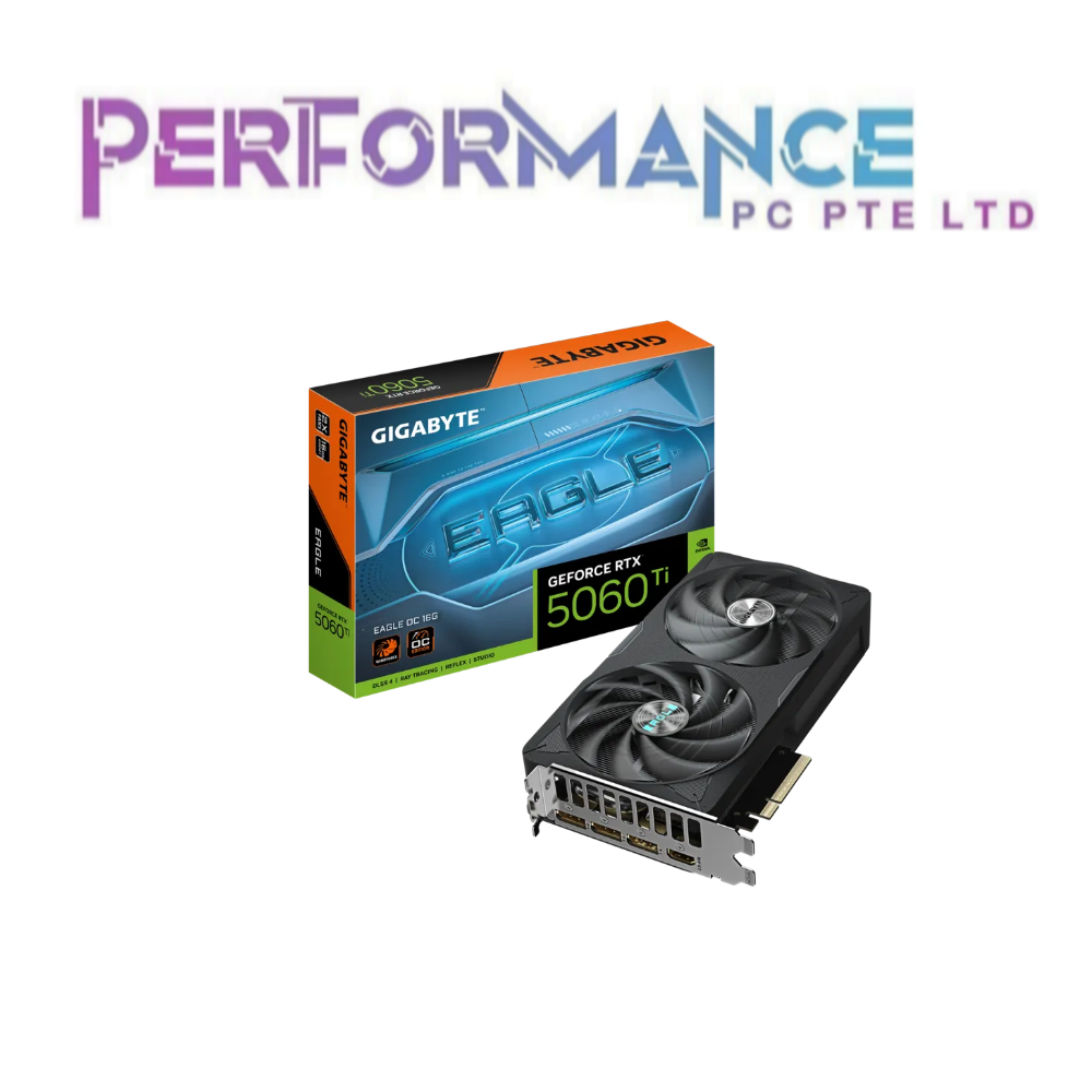 GIGABYTE  GeForce RTX™ 5060 Ti 5060Ti EAGLE OC 16G GRAPHICS CARD (3 YEARS WARRANTY BY CDL TRADING PTE LTD)