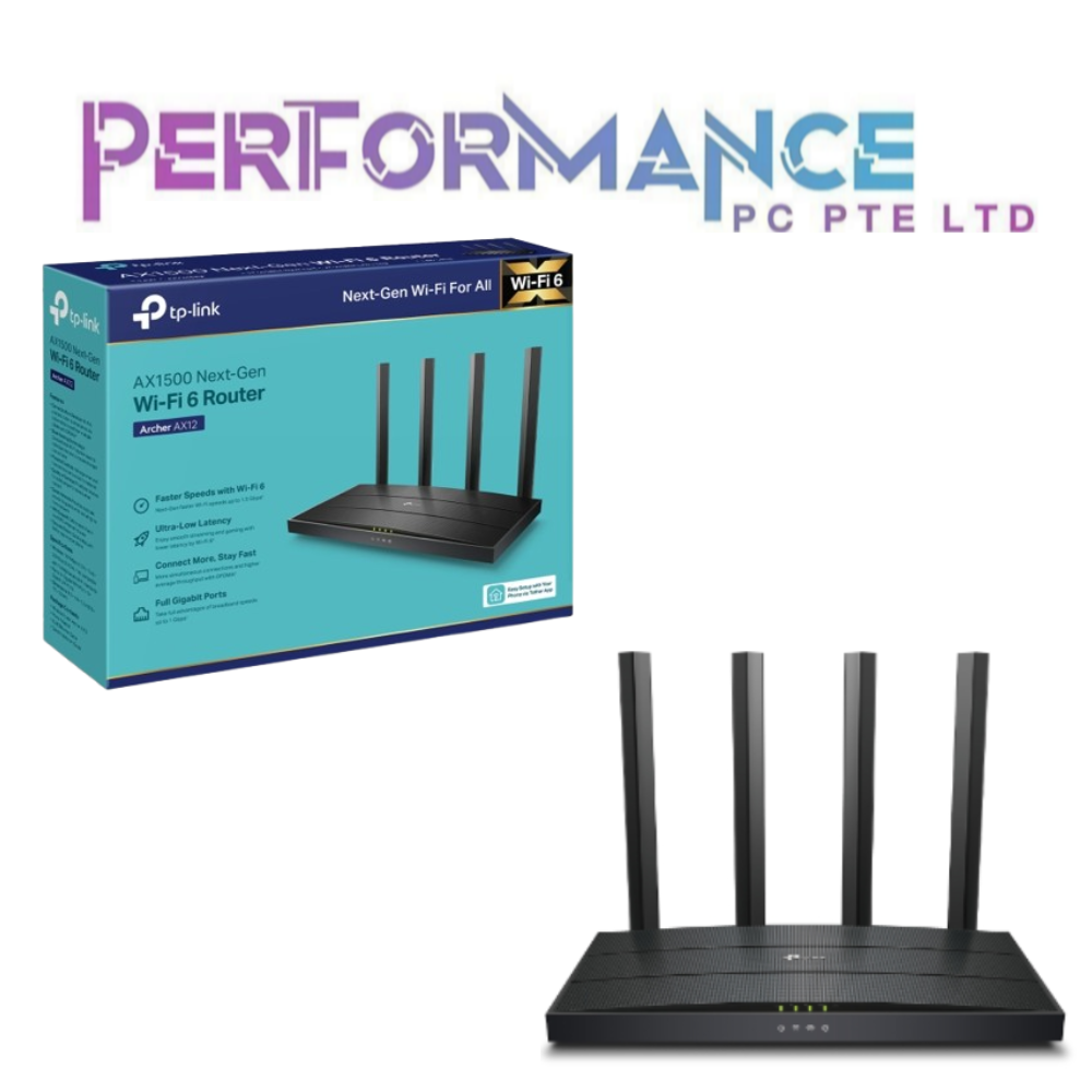 TP-Link Archer AX12 AX 12 AX1500 Wi-Fi 6 Router (3 YEARS WARRANTY BY BAN LEONG TECHNOLOGY PTE LTD)