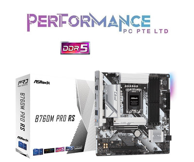 ASRock B760M PRO RS DDR5 FOC Intel AX200 M.2 Wifi 6 + BT5.2 Kit  Supports 13th Gen & 12th Gen Intel® Core™ Processors (LGA1700) (3 YEARS Warranty by TECH DYNAMIC PTE LTD )