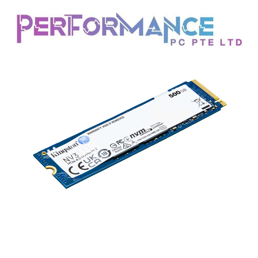 Kingston NV3 2280 PCIe 4.0 NVMe M.2 SSD (500GB / 1TB / 2TB /4TB) (5 YEARS BY CONVERGENT SYSTEM PTE LTD)"