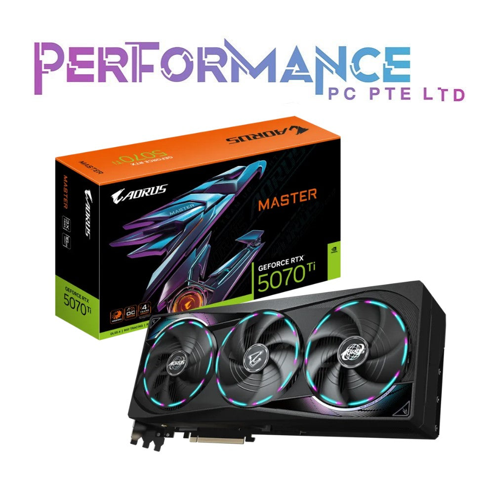 GIGABYTE AORUS GeForce RTX 5070 Ti RTX5070TI RTX 5070TI MASTER 16GB GDDR7 GRAPHICS CARD (3 YEARS WARRANTY BY CDL TRADING