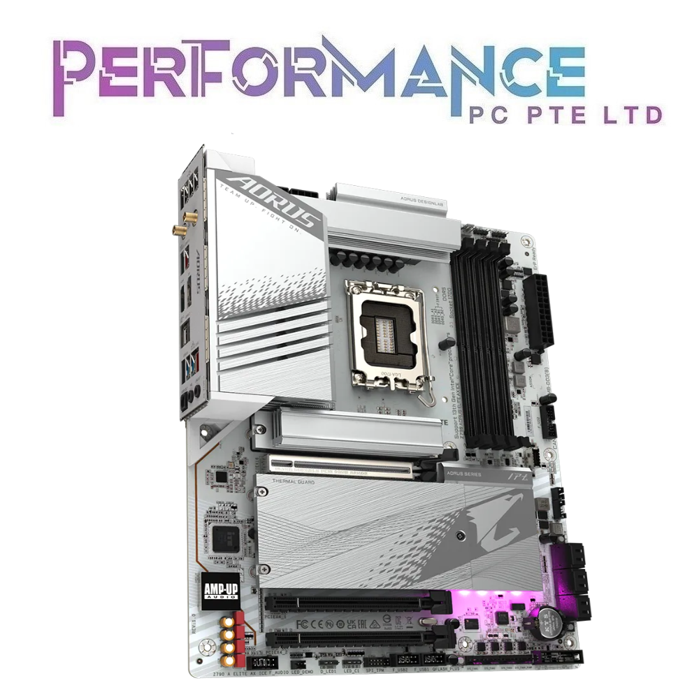 GIGABYTE Z790 Z 790 AORUS ELITE AX ICE MOTHERBOARD (3 YEARS WARRANTY BY CDL TRADING PTE LTD)