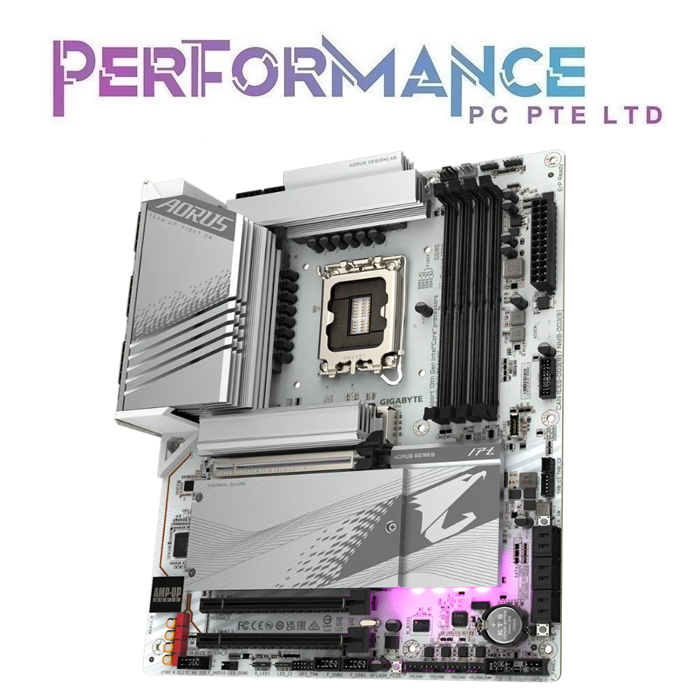 GIGABYTE Z790 Z 790 AORUS ELITE AX ICE MOTHERBOARD (3 YEARS WARRANTY BY CDL TRADING PTE LTD)