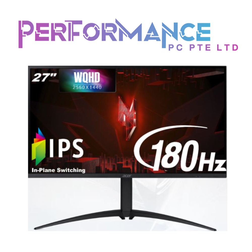 Acer Nitro XV275U V3 27 Inches WQHD Gaming Monitor with 180Hz refresh rate and 0.5ms Response Time (3 YEARS WARRANTY BY ACER)