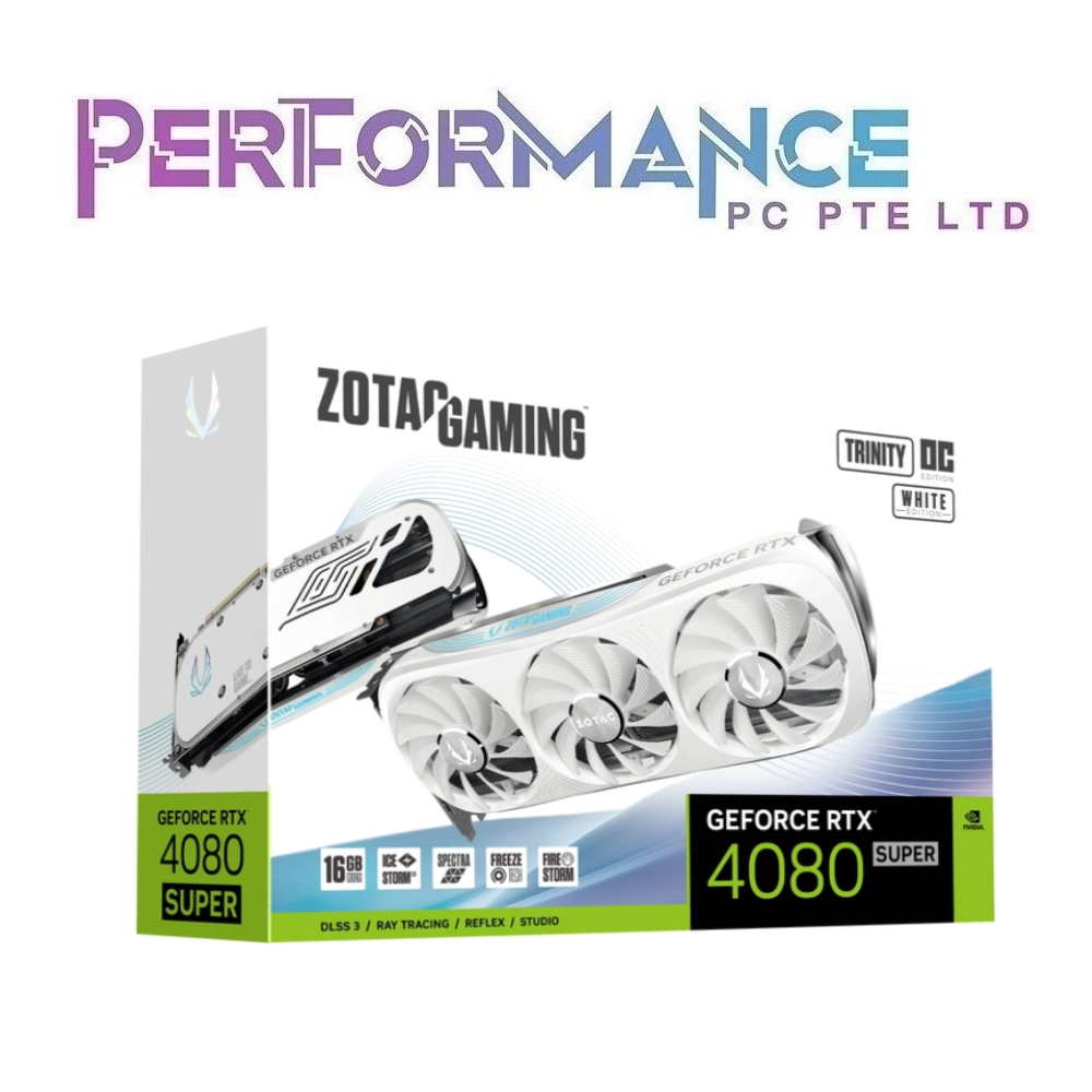 ZOTAC GAMING GeForce RTX 4080 RTX4080 SUPER Trinity OC White Edition 16GB GDDR6X (3 YEARS WARRANTY BY TECH DYNAMIC PTE LTD)