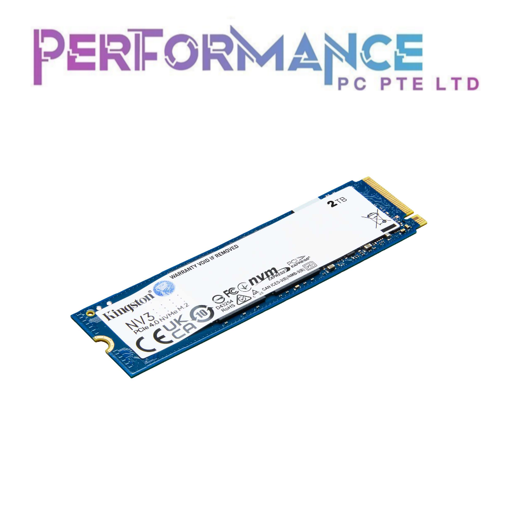 Kingston NV3 2280 PCIe 4.0 NVMe M.2 SSD (500GB / 1TB / 2TB /4TB) (5 YEARS BY CONVERGENT SYSTEM PTE LTD)"