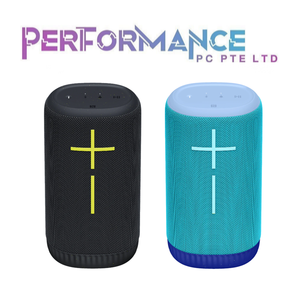 Ultimate Ears EVERBOOM Charcoal Black / Azure Blue Portal Bluetooth Speaker (2 YEARS WARRANTY BY BAN LEONG TECHNOLOGY PTE LTD)