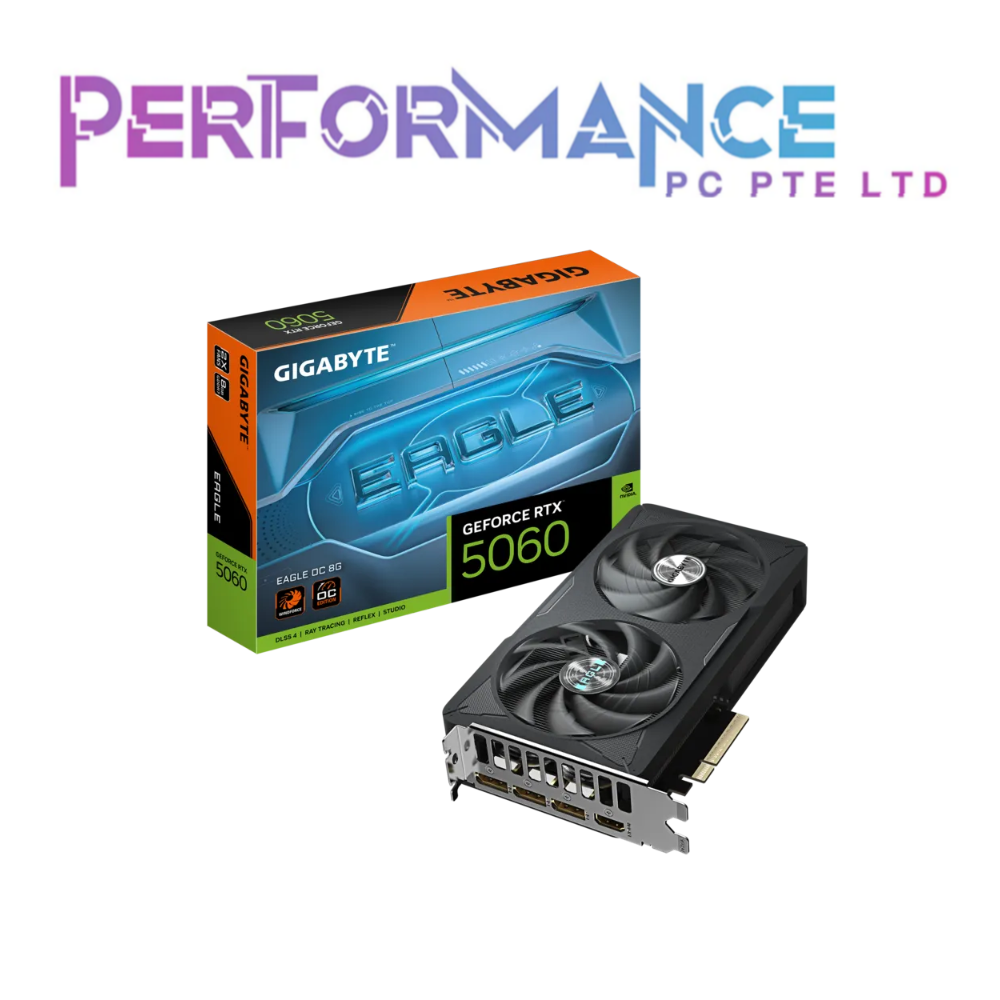 GIGABYTE GeForce RTX™ 5060 EAGLE OC 8G GRAPHICS CARD (3 YEARS WARRANTY BY CDL TRADING PTE LTD)