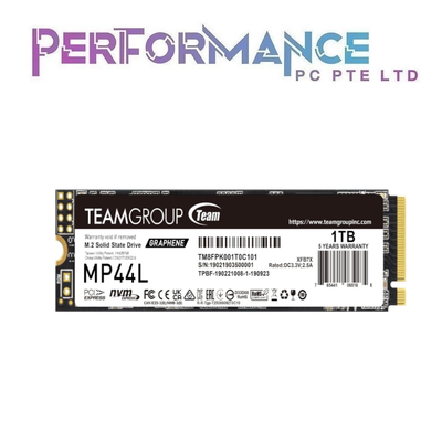 TEAMGROUP MP44L MP 44L MP44 L 1 TB M.2 PCIe 4.0 SSD (5 YEARS WARRANTY BY AVERTEK ENTERPRISES PTE LTD)