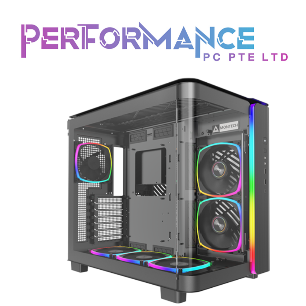 MONTECH KING 95 PRO VERSION PC CASE - BLACK / White (1 YEAR WARRANTY BY TECH DYNAMIC PTE LTD)