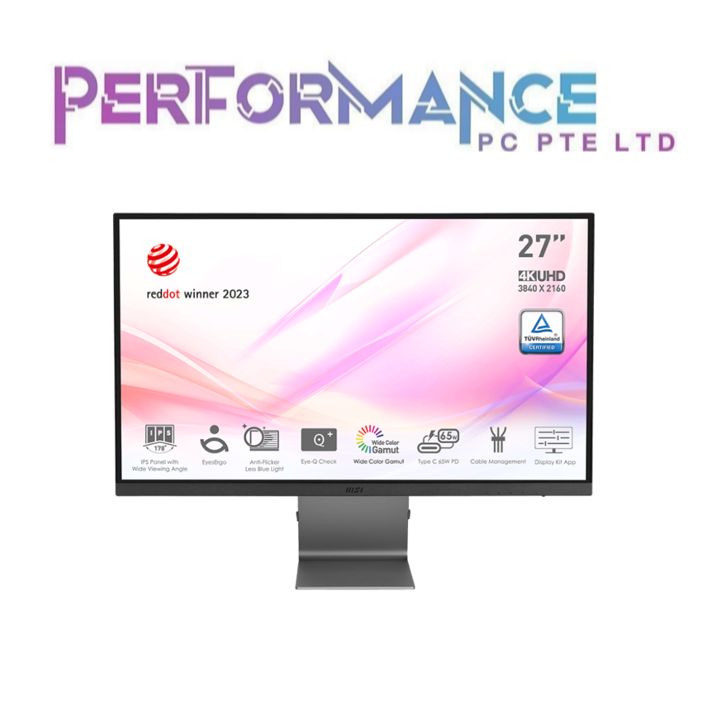 MSI Modern MD271UL 27" RESOLUTION 3840 x 2160 (4K UHD) REFRESH RATE 60 Hz (3 YEAR WARRANTY BY CORBELL TECHNOLOGY PTE LTD