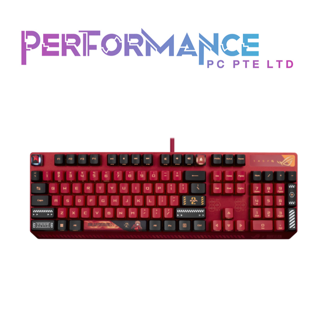 ASUS ROG Strix Scope RX EVA-02 Edition Optical Mechanical Gaming Keyboard - RX Red (2 YEARS WARRANTY BY BAN LEONG TECHNOLOGIES PTE LTD)