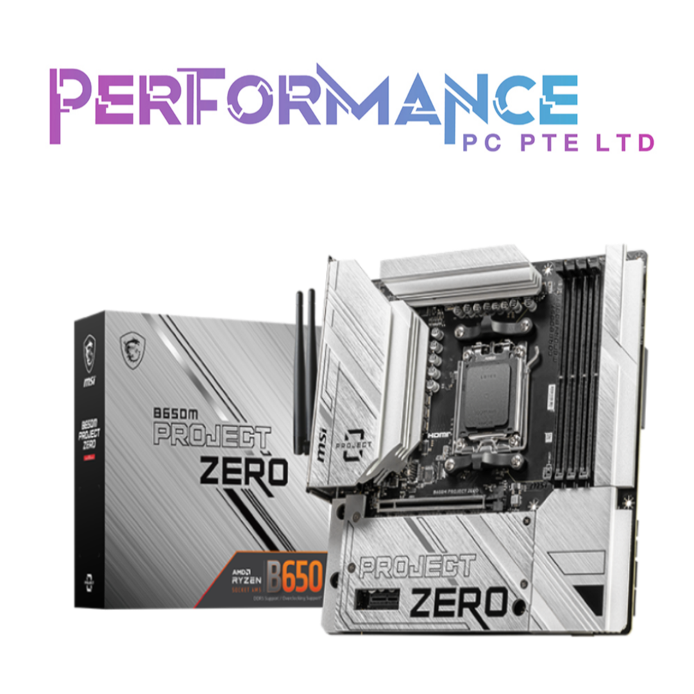 MSI B650M B650 M PROJECT ZERO MOTHERBOARD (3 YEARS WARRANTY BY CORBELL TECHNOLOGY PTE LTD)